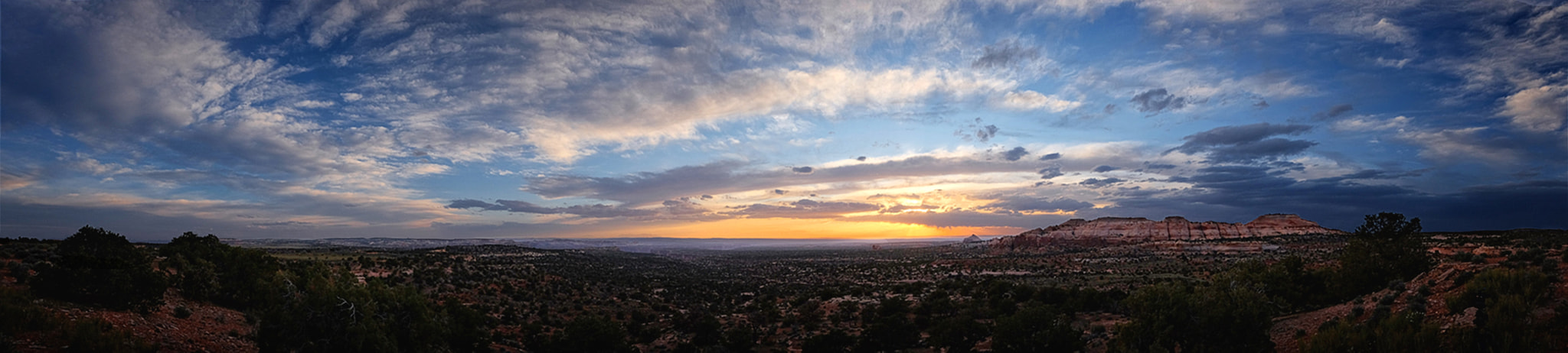 ZEISS Touit 12mm F2.8 sample photo. Moab sunset pano photography