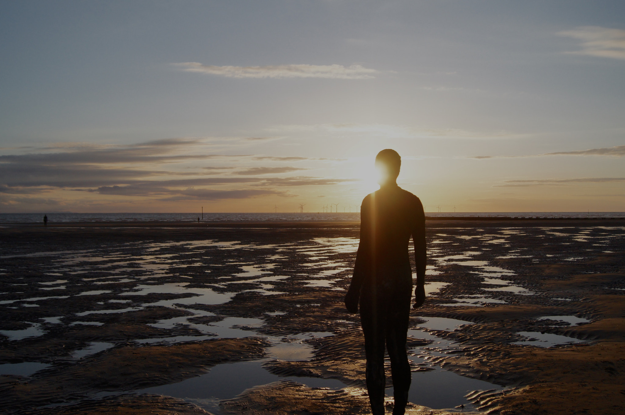 Sony DT 18-55mm F3.5-5.6 SAM II sample photo. Crosby beach sunset photography