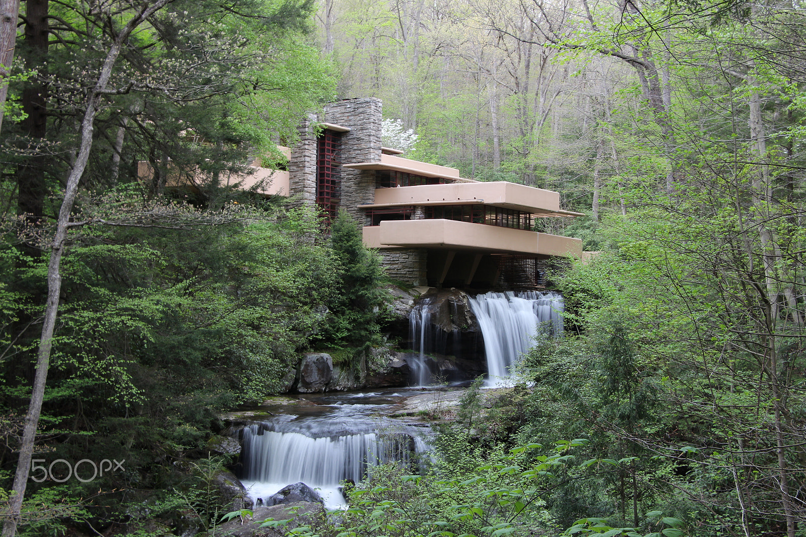 Canon EF-S 18-135mm F3.5-5.6 IS STM sample photo. Fallingwater photography