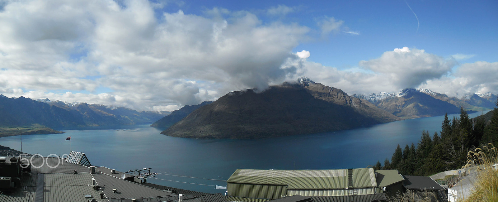 Samsung ES80/ ES81 sample photo. Pano of queenstown photography