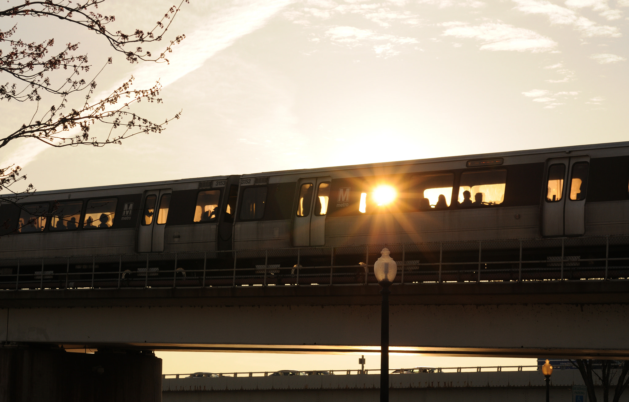 Nikon D300 + Nikon AF Micro-Nikkor 60mm F2.8D sample photo. Sunset through subway photography
