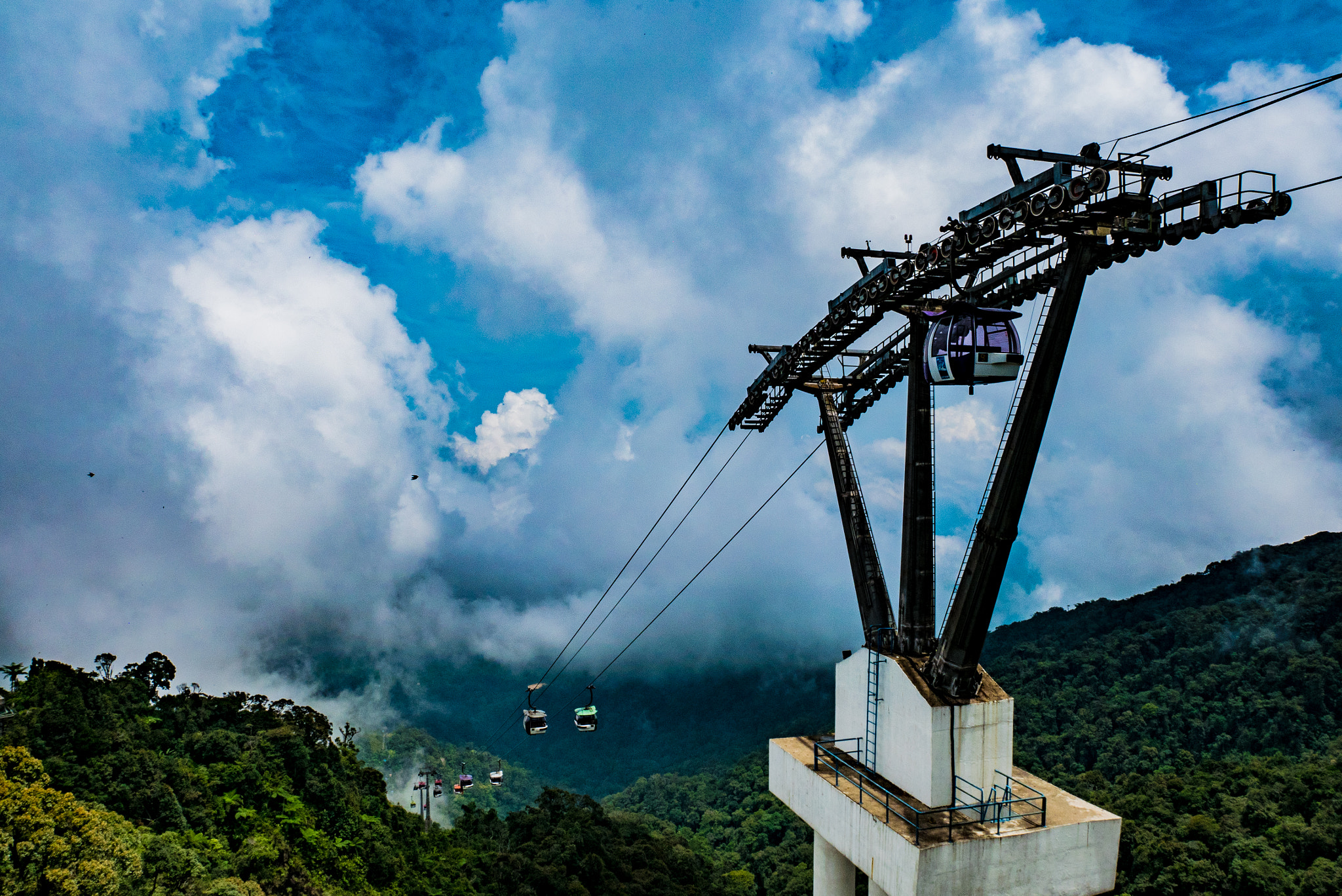 Panasonic Lumix DMC-GM5 sample photo. The cable car in genting highland photography
