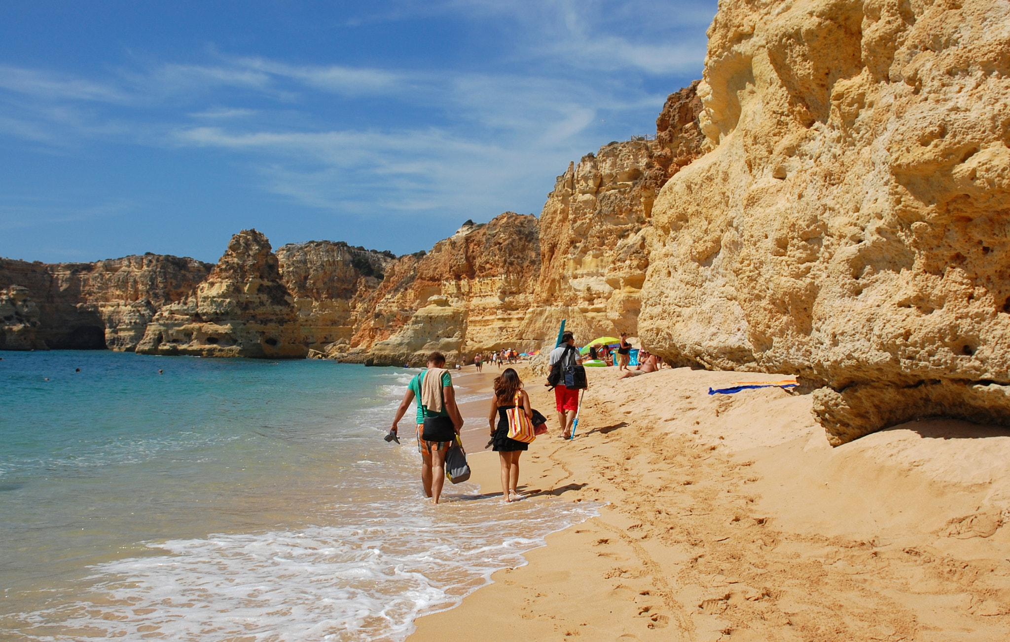 Nikon D40 sample photo. Wild angle panoramic landscape with orange cliffs photography