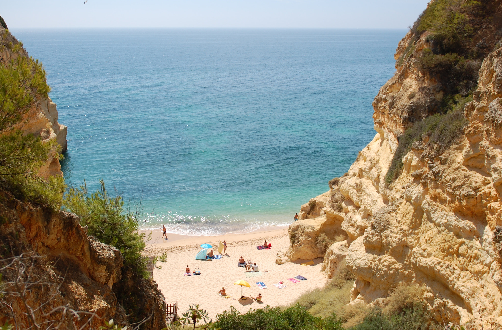 Nikon D40 sample photo. Wild angle panoramic landscape with orange cliffs photography