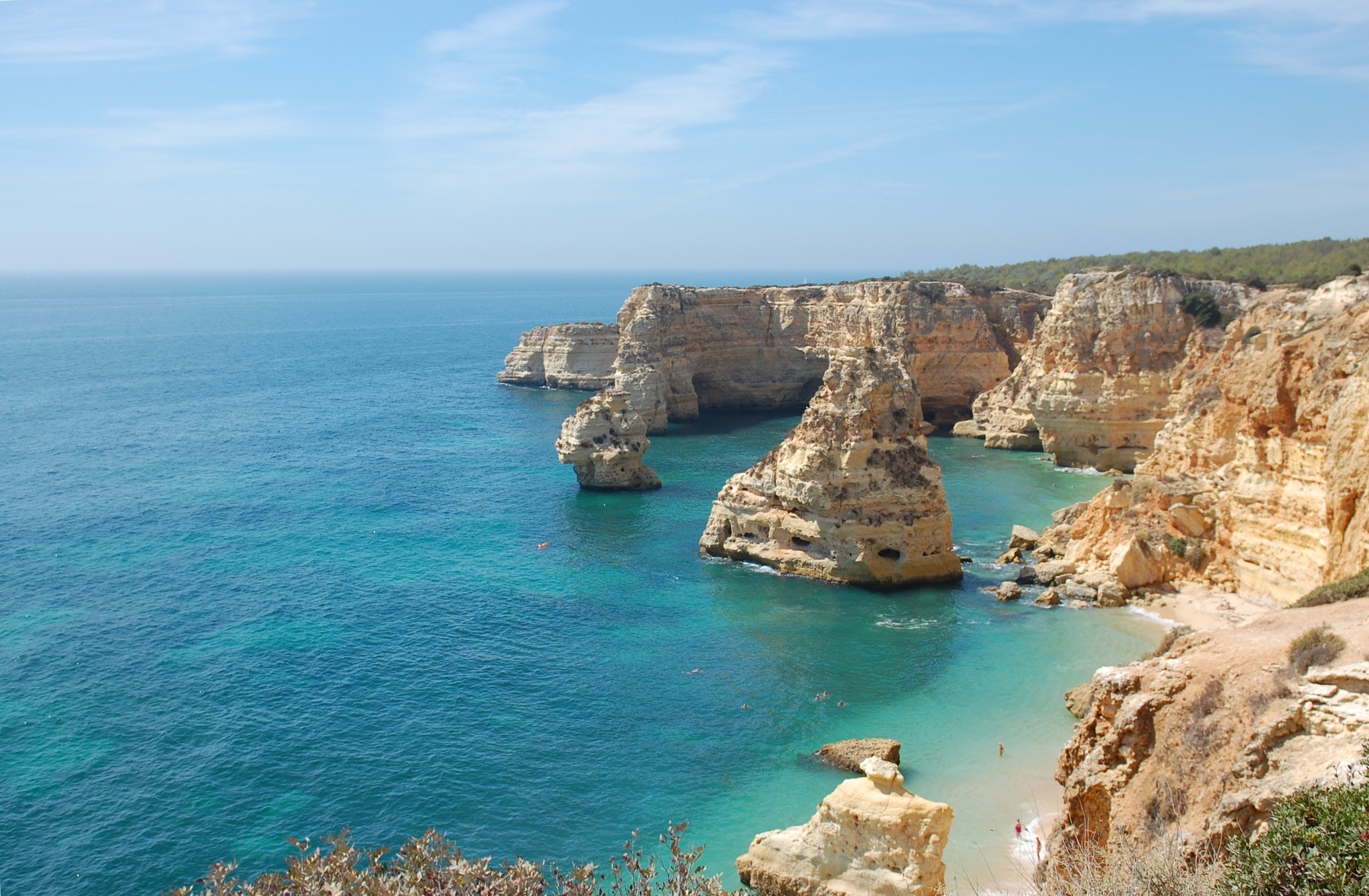 Nikon D40 sample photo. Wild angle panoramic landscape with orange cliffs photography