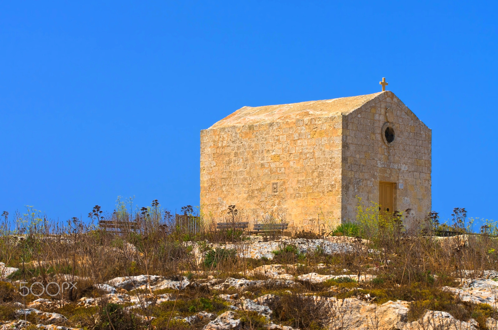 Pentax K-5 II sample photo. Malta - dingli cliffs chapel photography