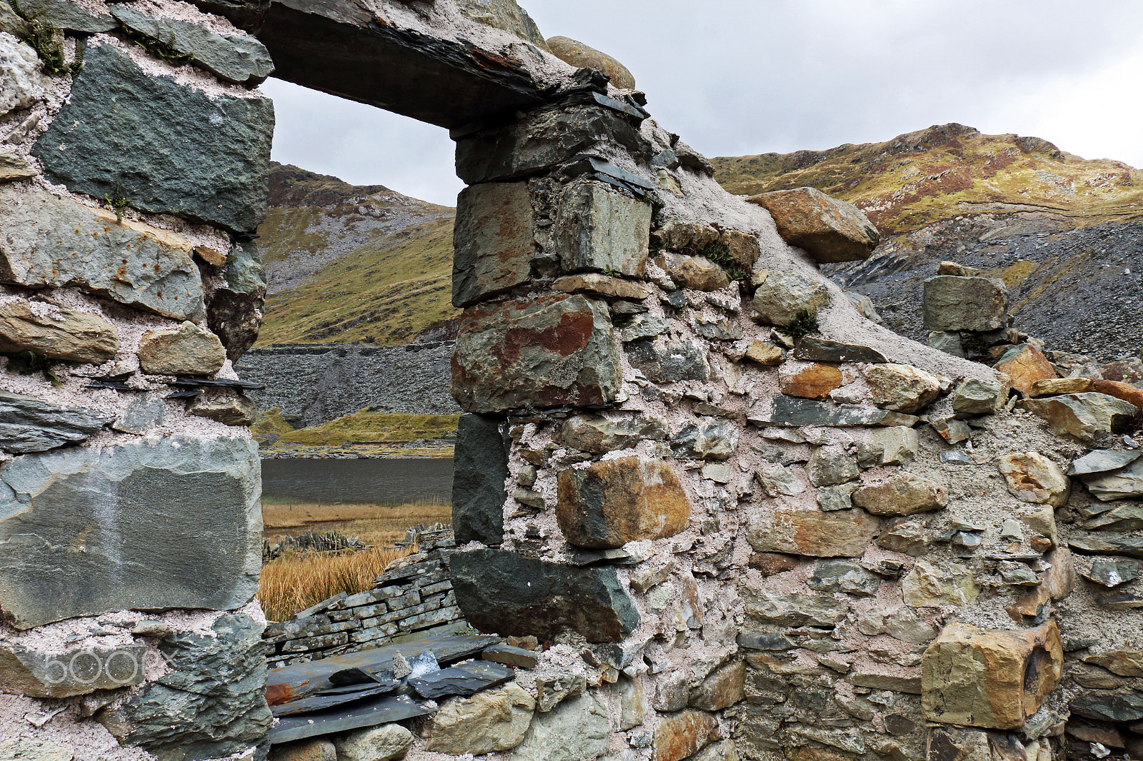 Canon EF-S 18-135mm F3.5-5.6 IS STM sample photo. Cwmorthin ruins wales april photography