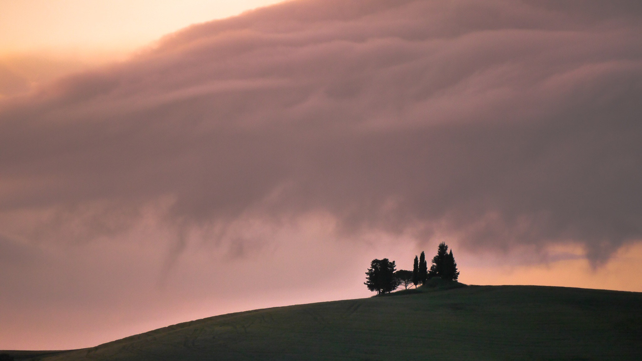 LUMIX G VARIO 45-150/F4.0-5.6 sample photo. Evening mood at tuscany landscape photography