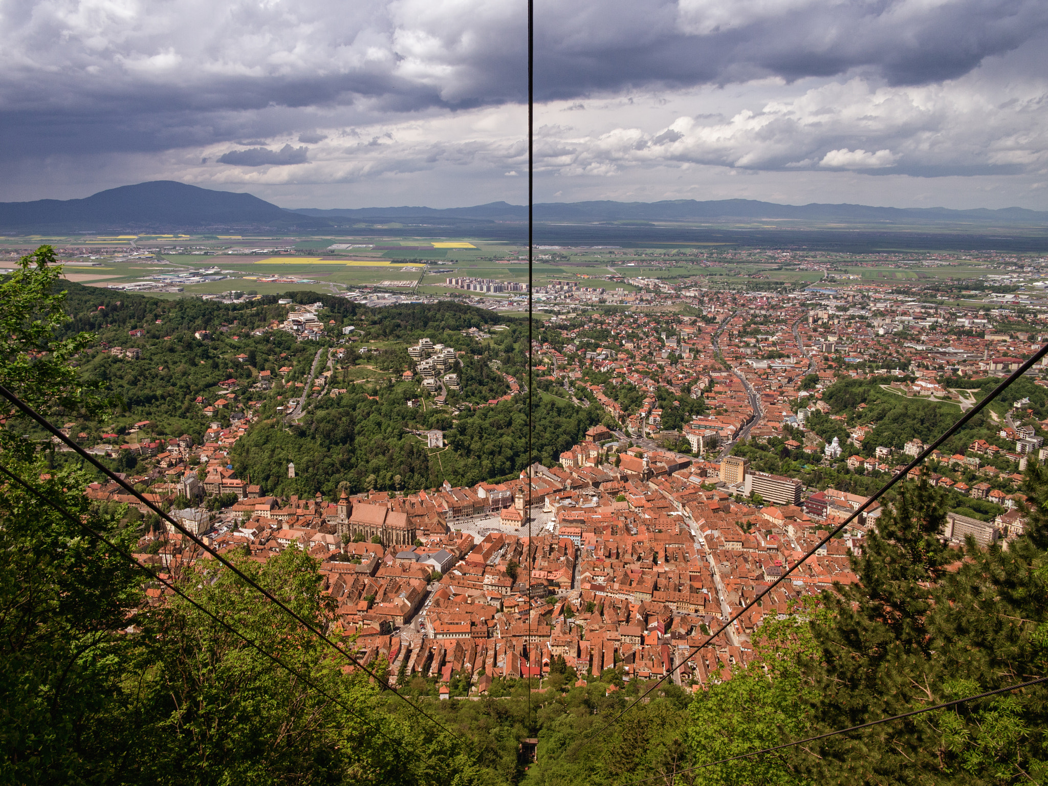 Olympus PEN E-PL3 + LEICA DG SUMMILUX 15/F1.7 sample photo. Brasov, romania from above photography