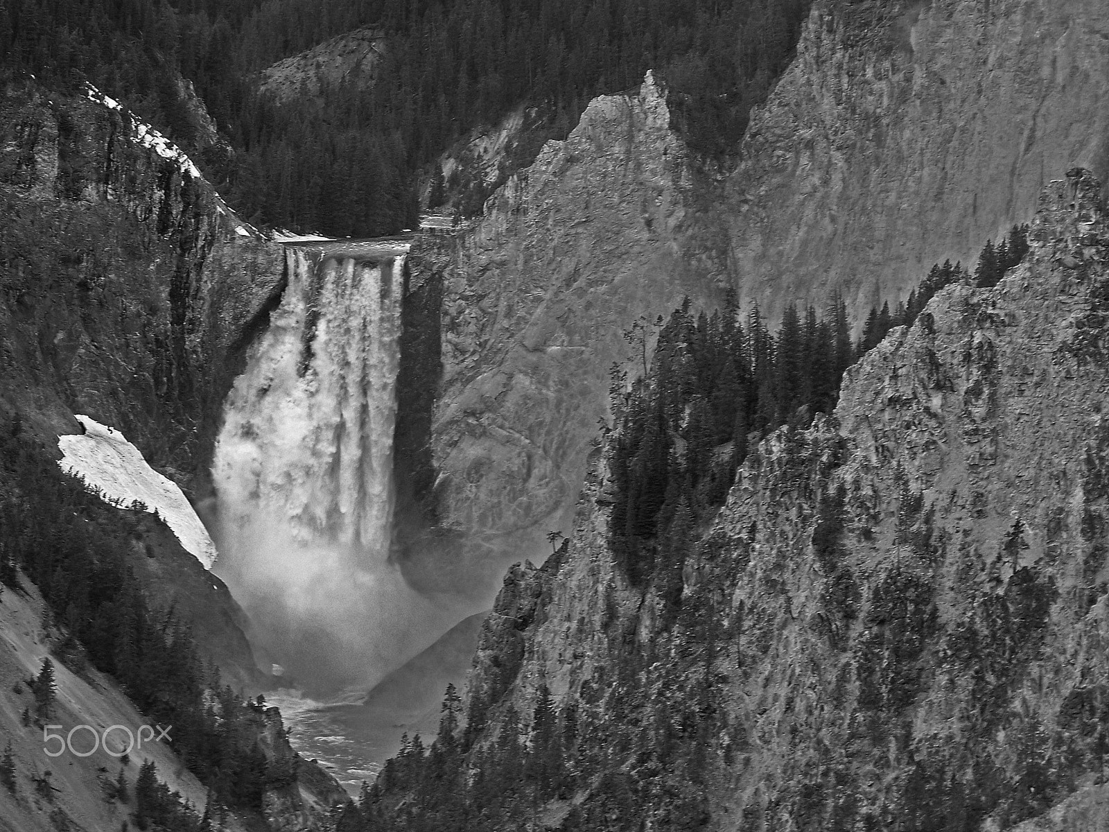 Kodak Z712 IS ZOOM DIGITAL CAMERA sample photo. Falls on the yellowstone photography