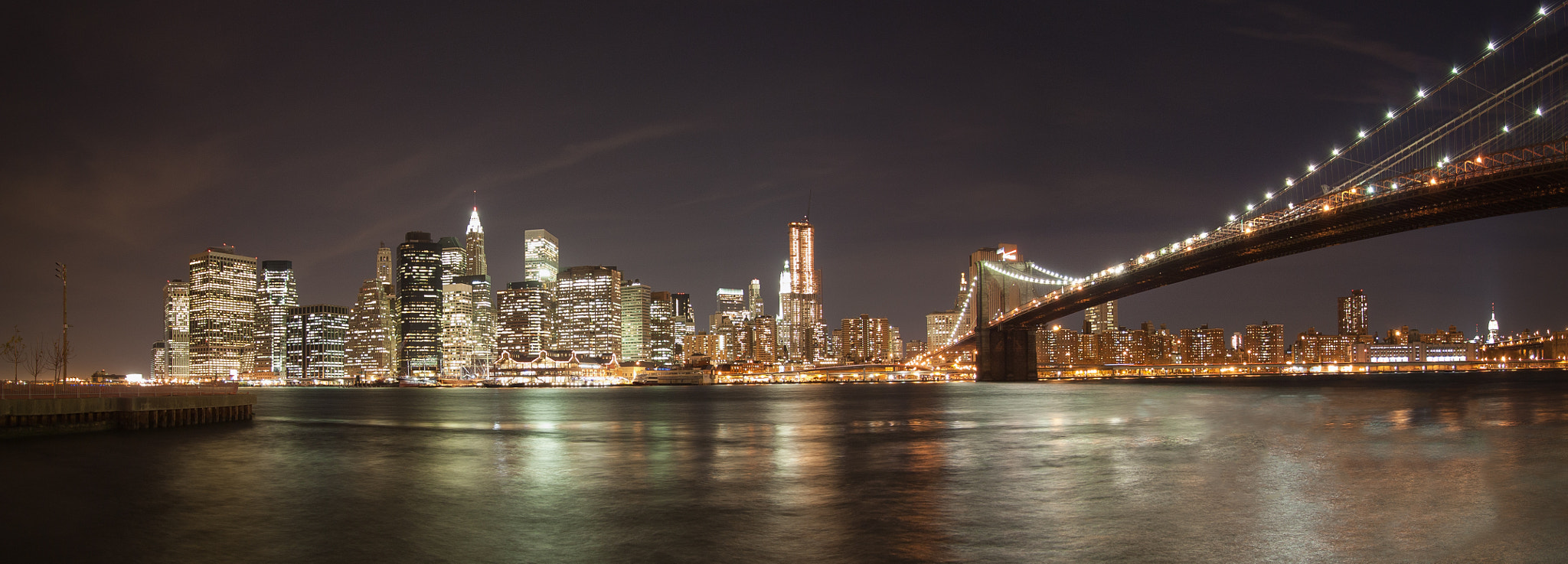 Canon EOS 450D (EOS Rebel XSi / EOS Kiss X2) sample photo. Manhattan at night photography