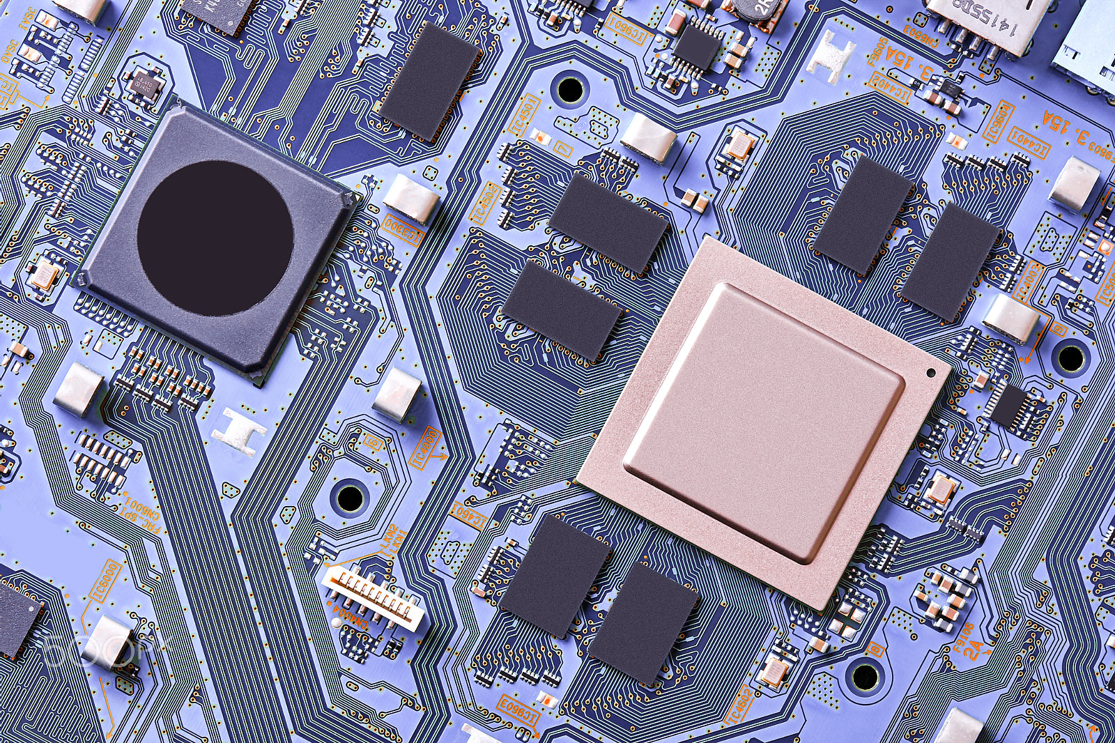 Canon EOS 40D + Canon EF 100mm F2.8 Macro USM sample photo. Electronic circuit board close up photography