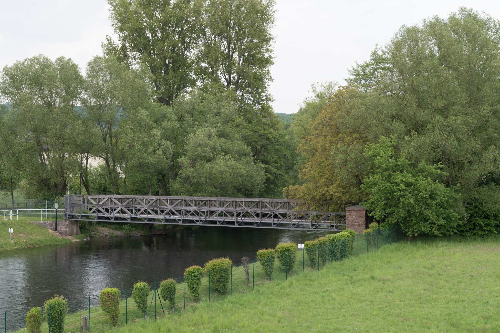 Nikon D5500 + Sigma 50mm F1.4 DG HSM Art sample photo. Bridge at stausee obermaubach photography