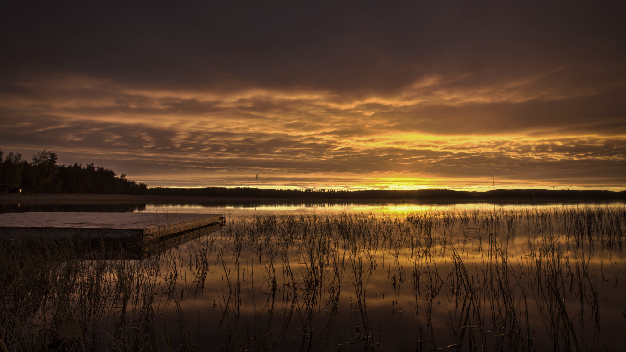 Canon EF 16-35mm F2.8L USM sample photo. Magical sunset by the lake photography