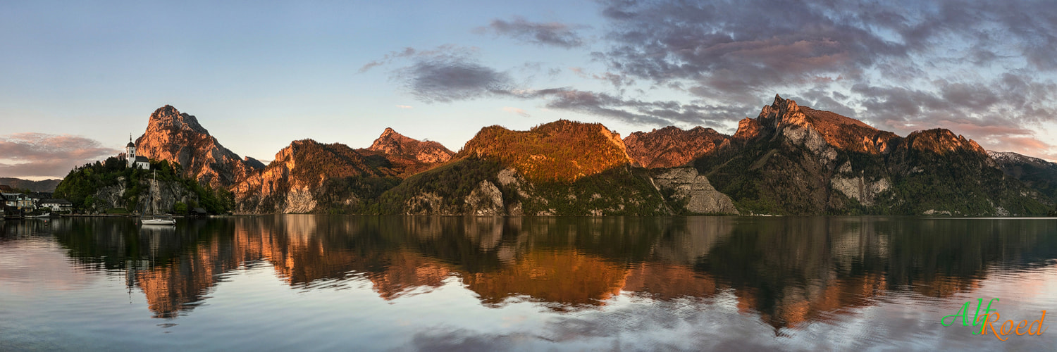 Panasonic Lumix DMC-G6 sample photo. Traunsee panorama photography