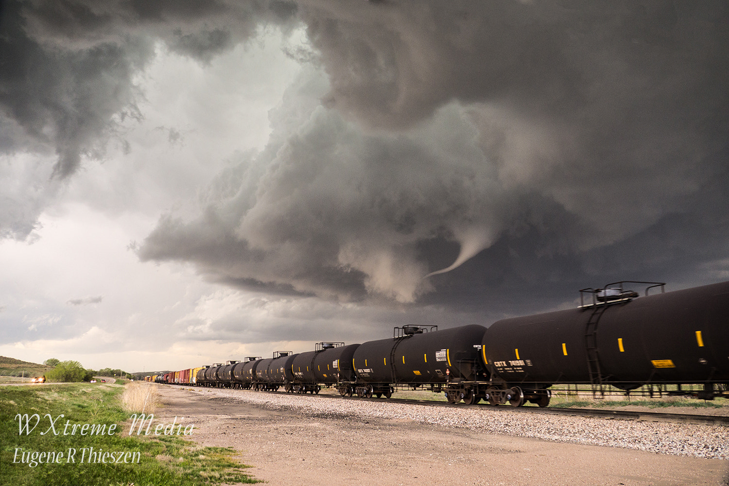 Panasonic Lumix DMC-GH3 sample photo. Tornado and train photography