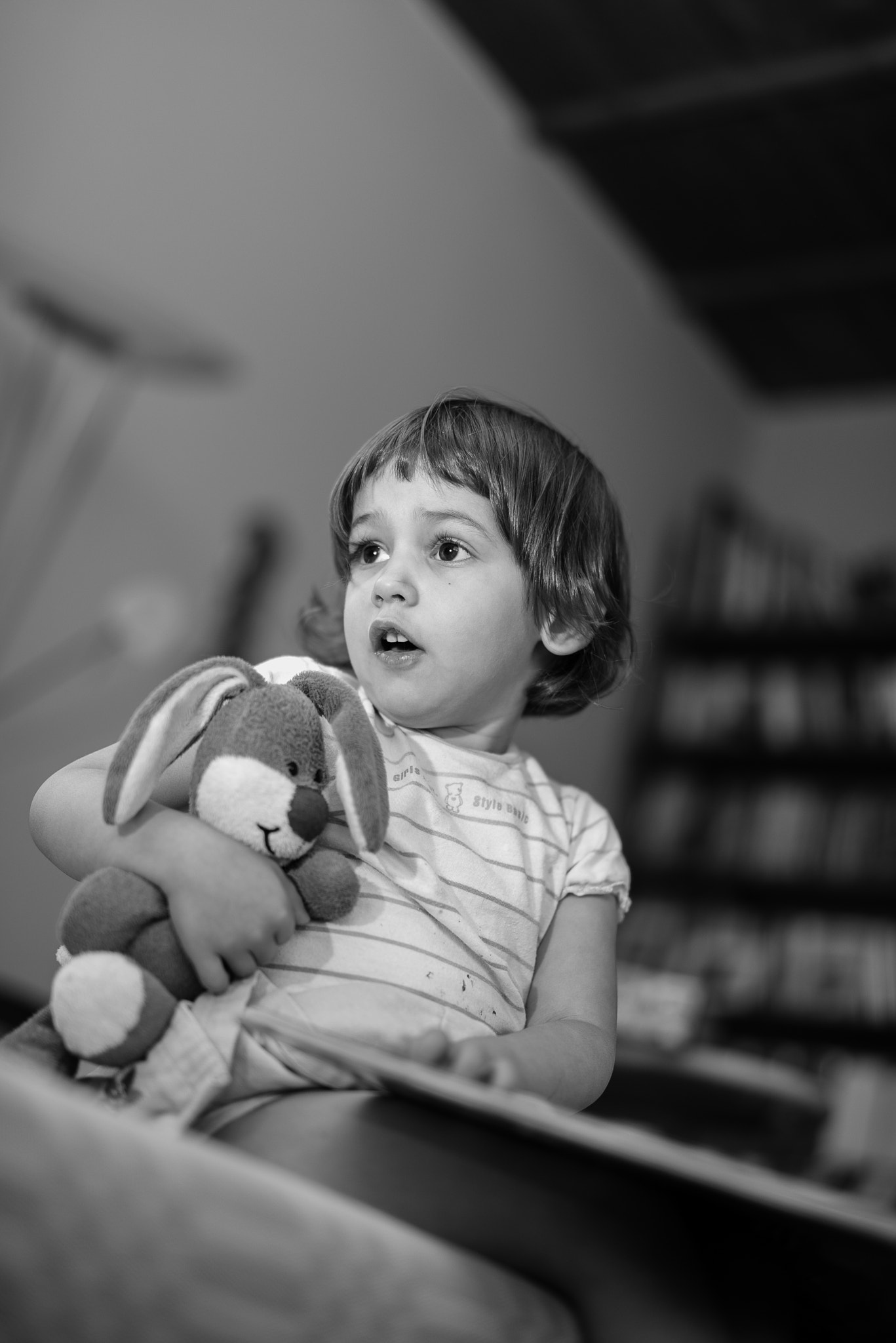 Nikon D810 + ZEISS Milvus 50mm F1.4 sample photo. Reading a book with the bunny photography