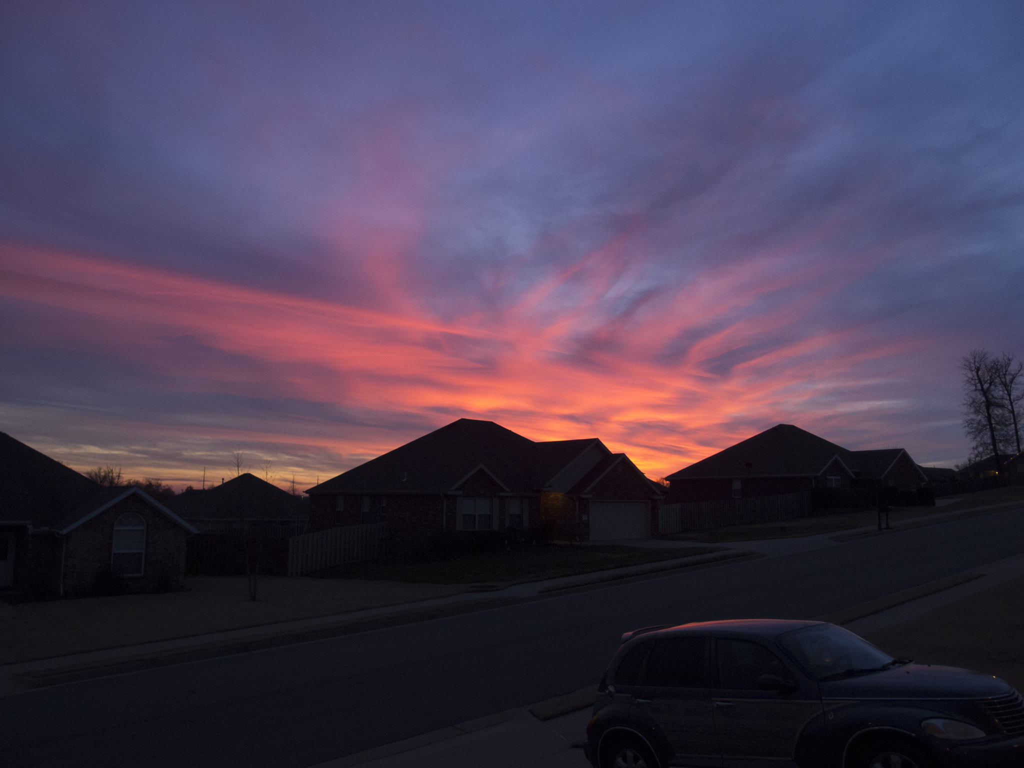 Arkansas Sunset in Winter