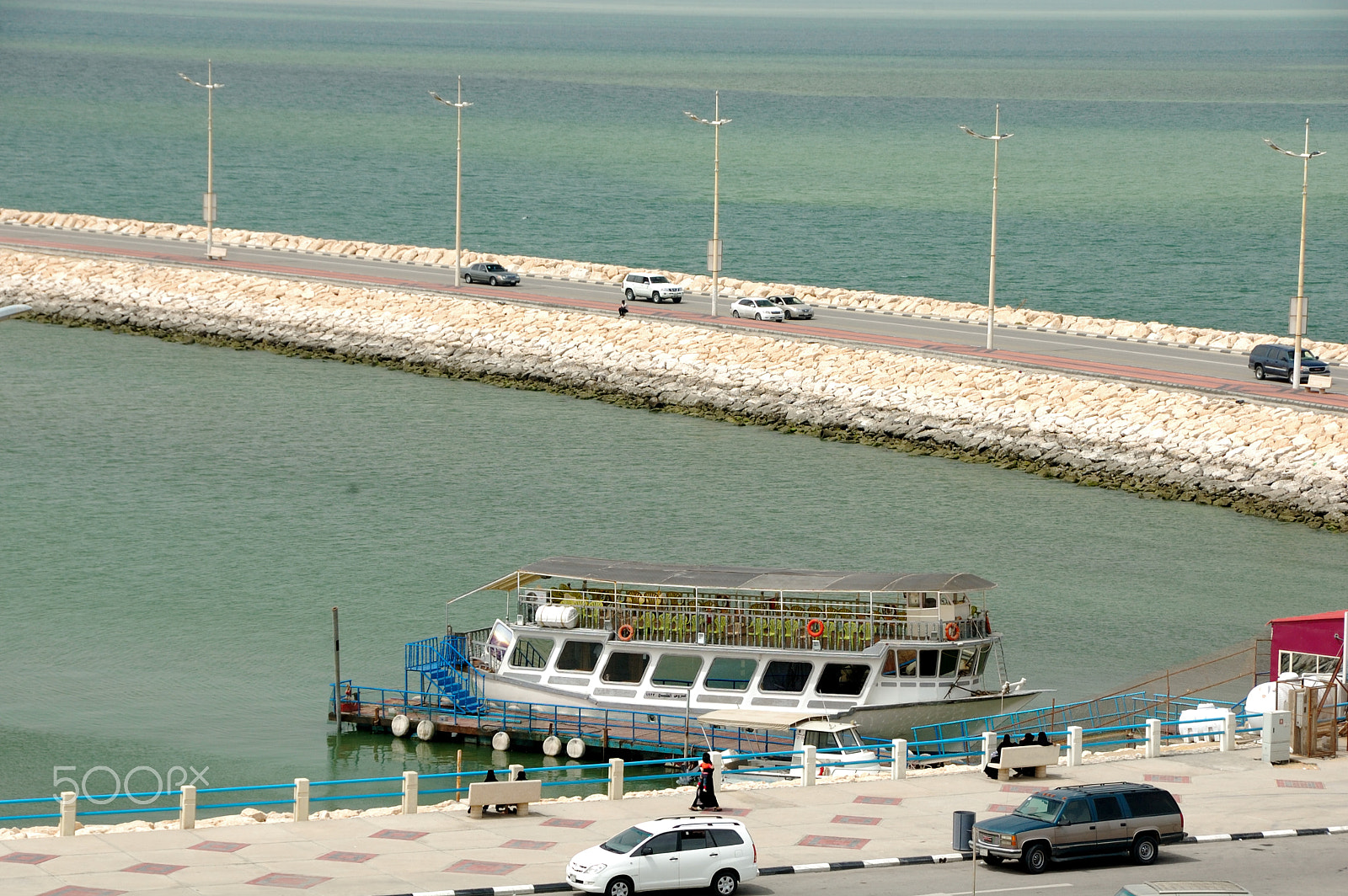 Nikon D70 sample photo. Al marjan island street شارع جزيرة المرجان photography
