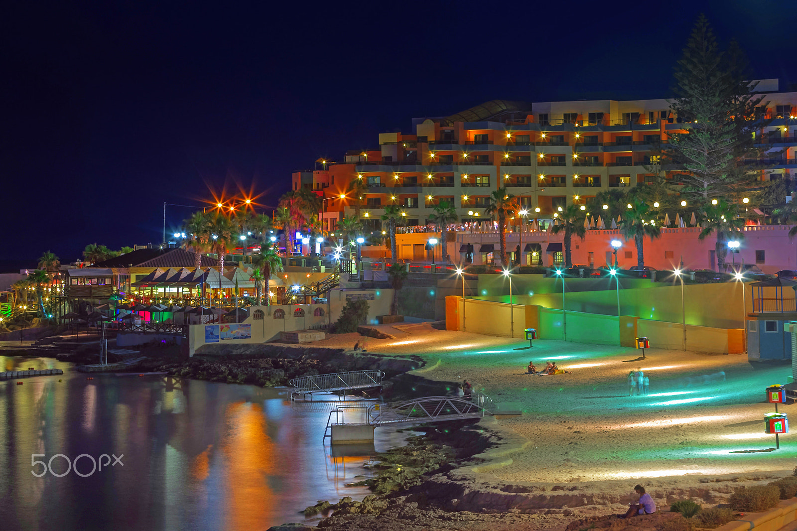 Pentax K-5 II + Pentax smc DA 16-45mm F4 ED AL sample photo. Malta at night photography