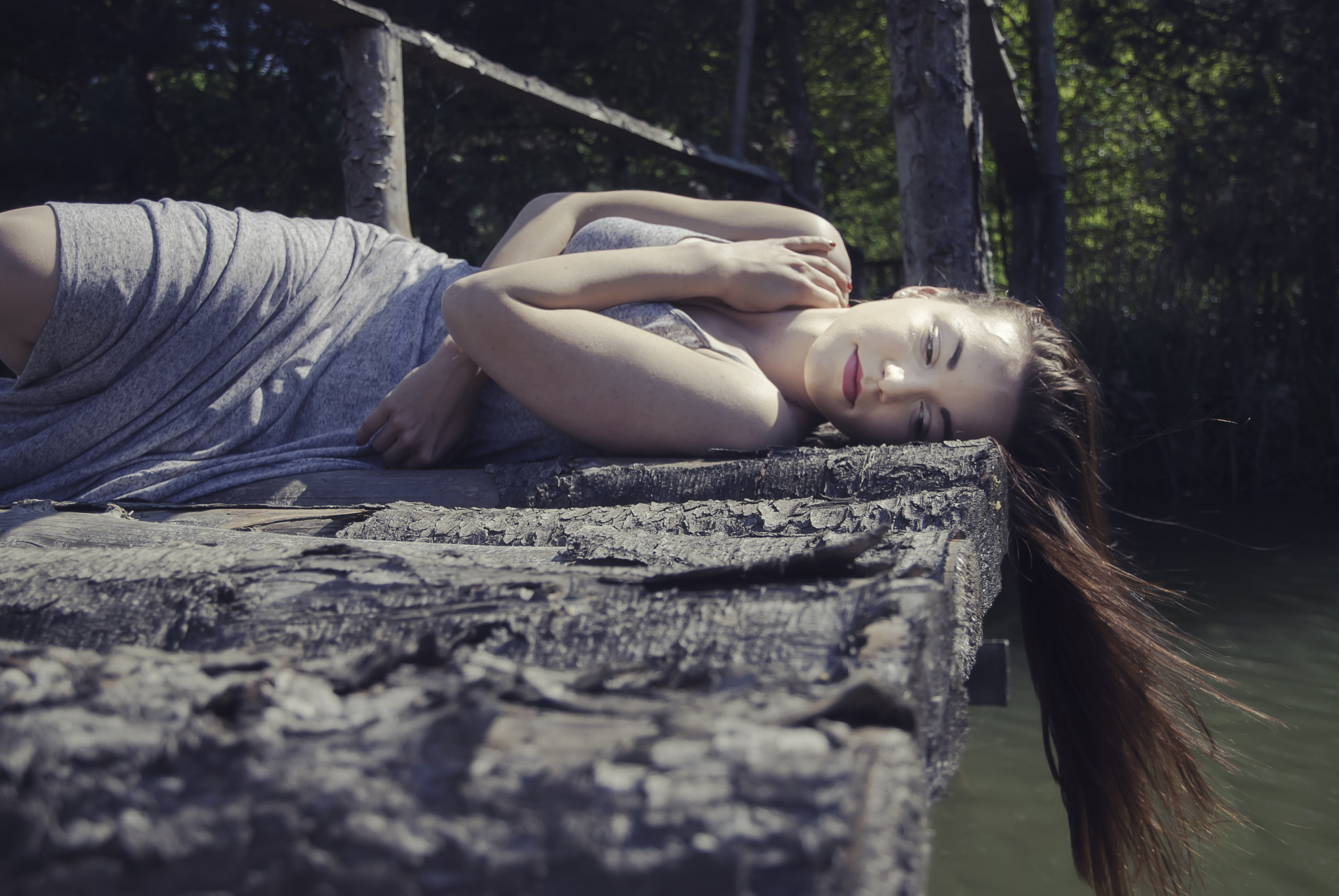 Nikon D80 sample photo. By the river photography