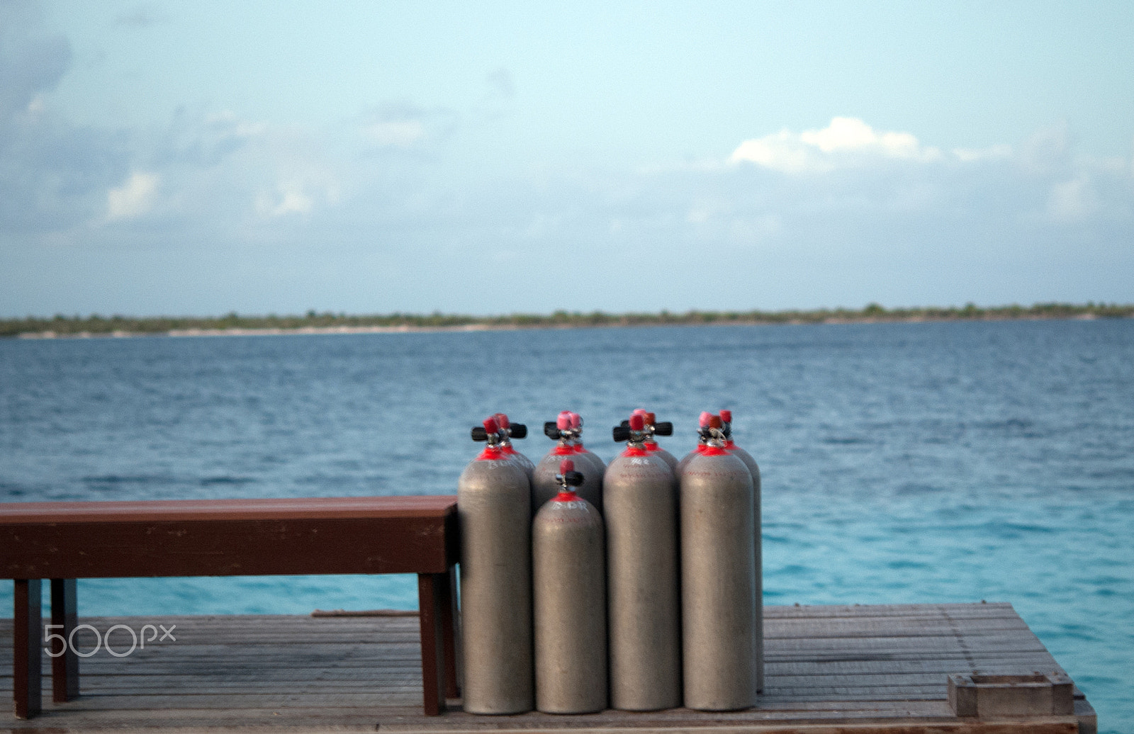 Nikon AF-S Micro-Nikkor 60mm F2.8G ED sample photo. Scuba tanks on dock photography