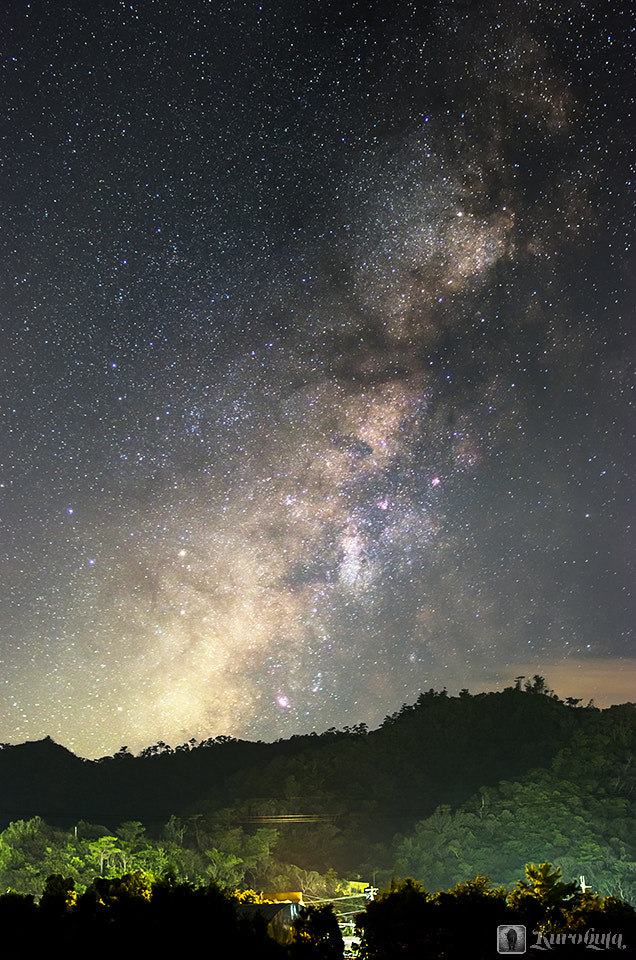 Pentax K-5 IIs sample photo. Milky way to see in okinawa photography