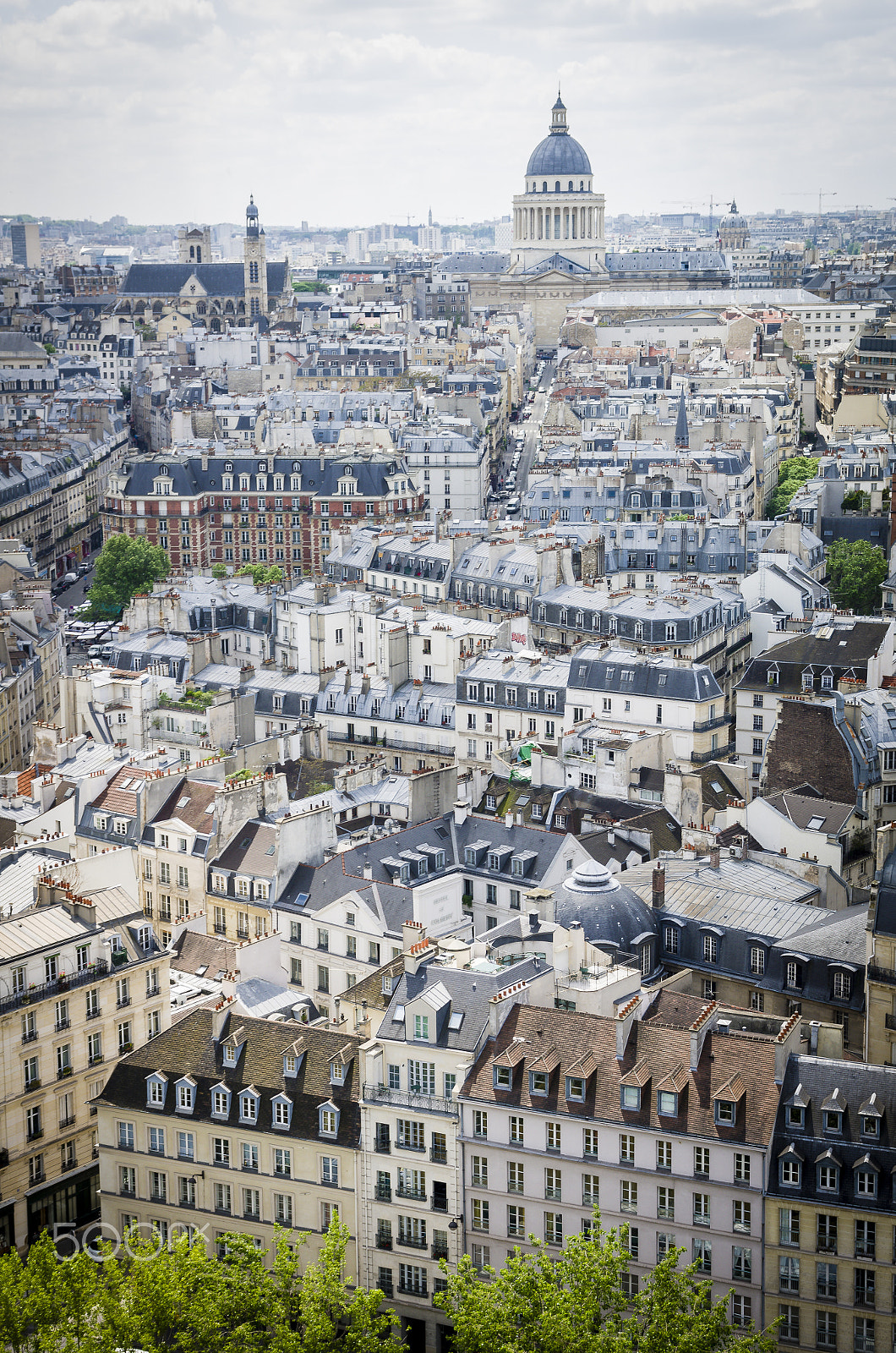 Pentax K-5 sample photo. Les toits de paris et le panthéon photography