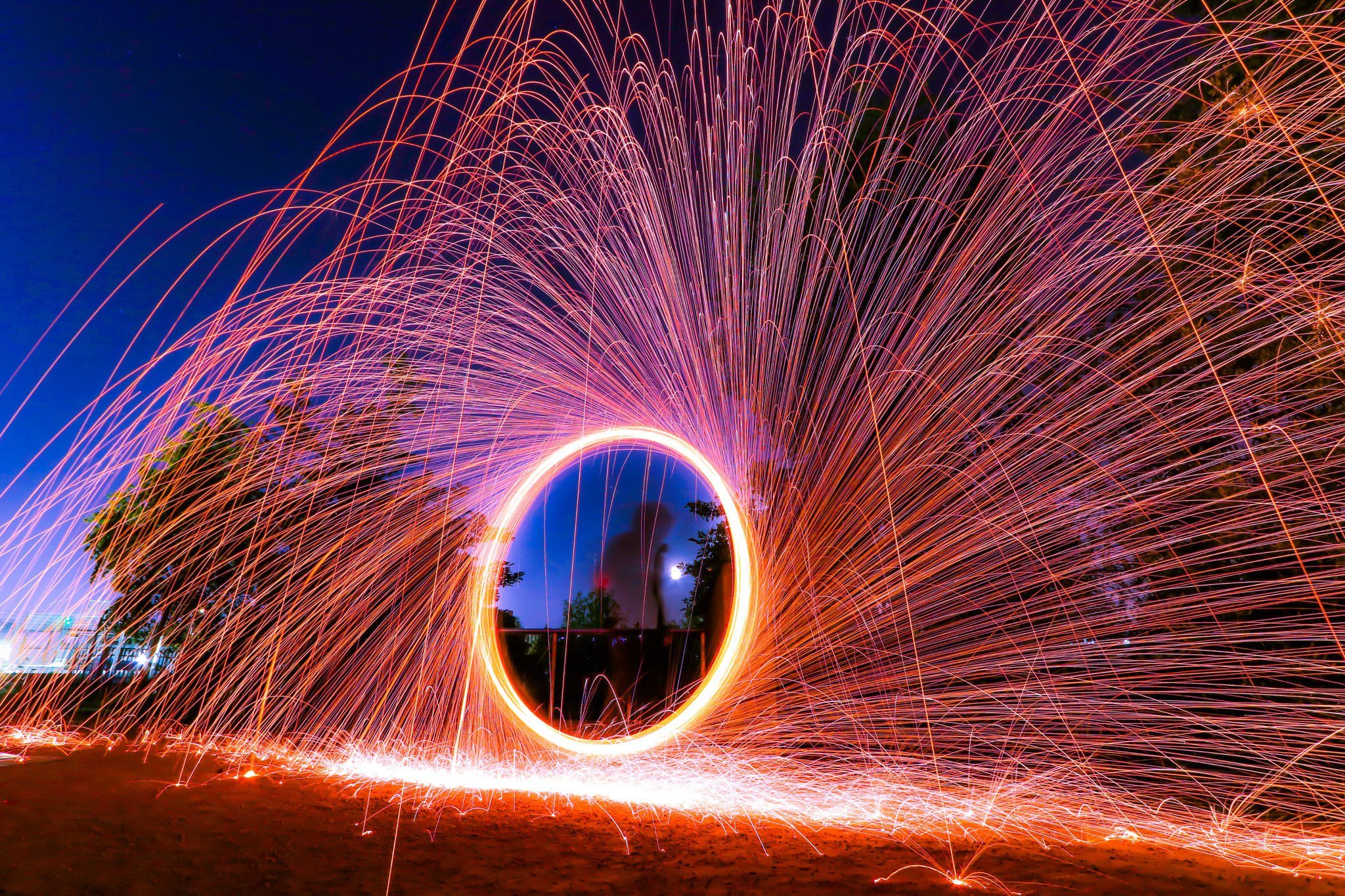 Canon EOS 750D (EOS Rebel T6i / EOS Kiss X8i) sample photo. First attempt at steel-wool photography. photography