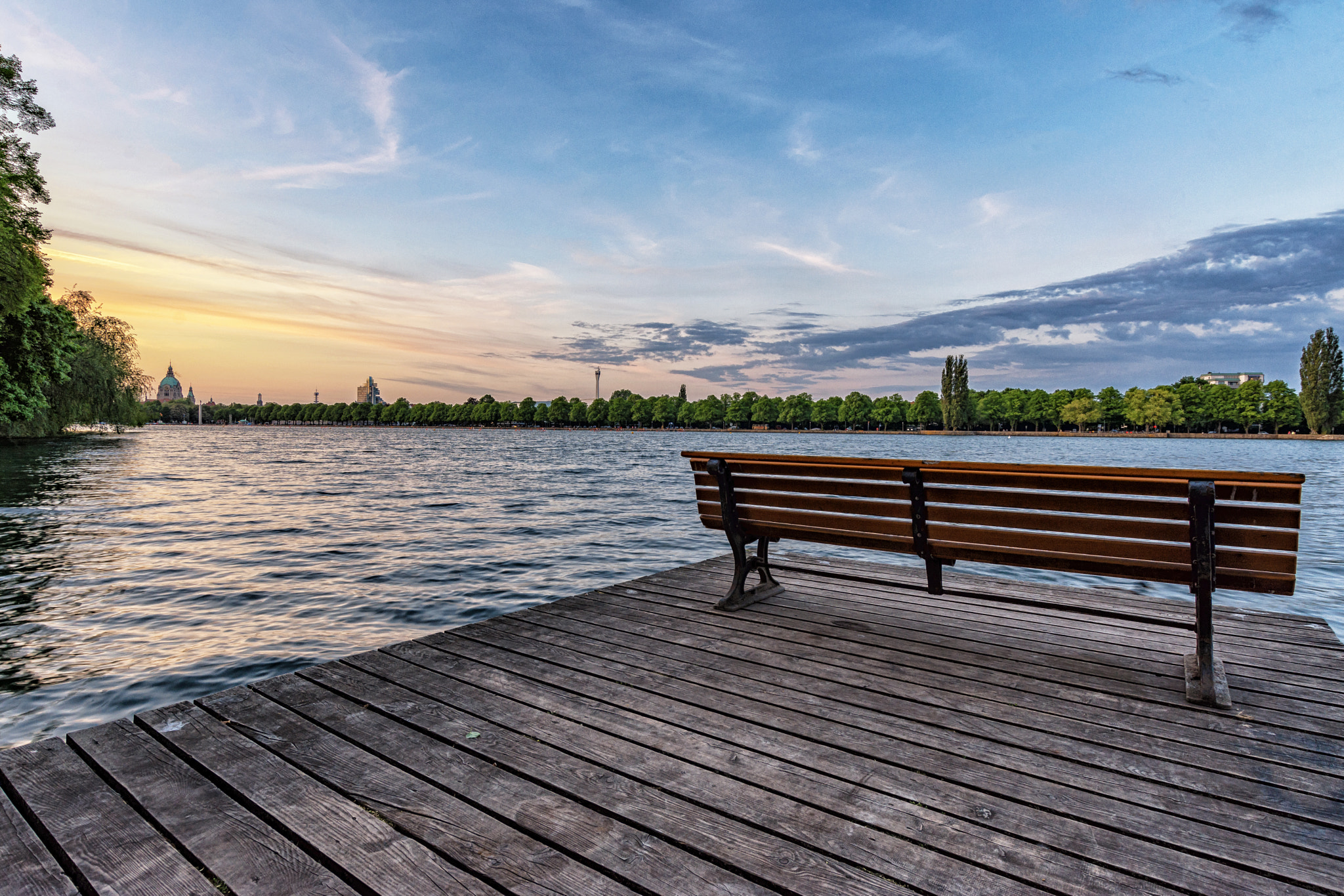 Sonnenuntergang am Maschsee