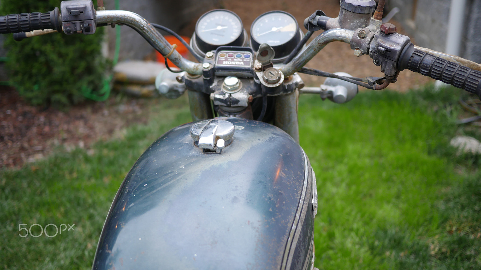 LUMIX G 20/F1.7 II sample photo. Honda cb750 - sonny black photography
