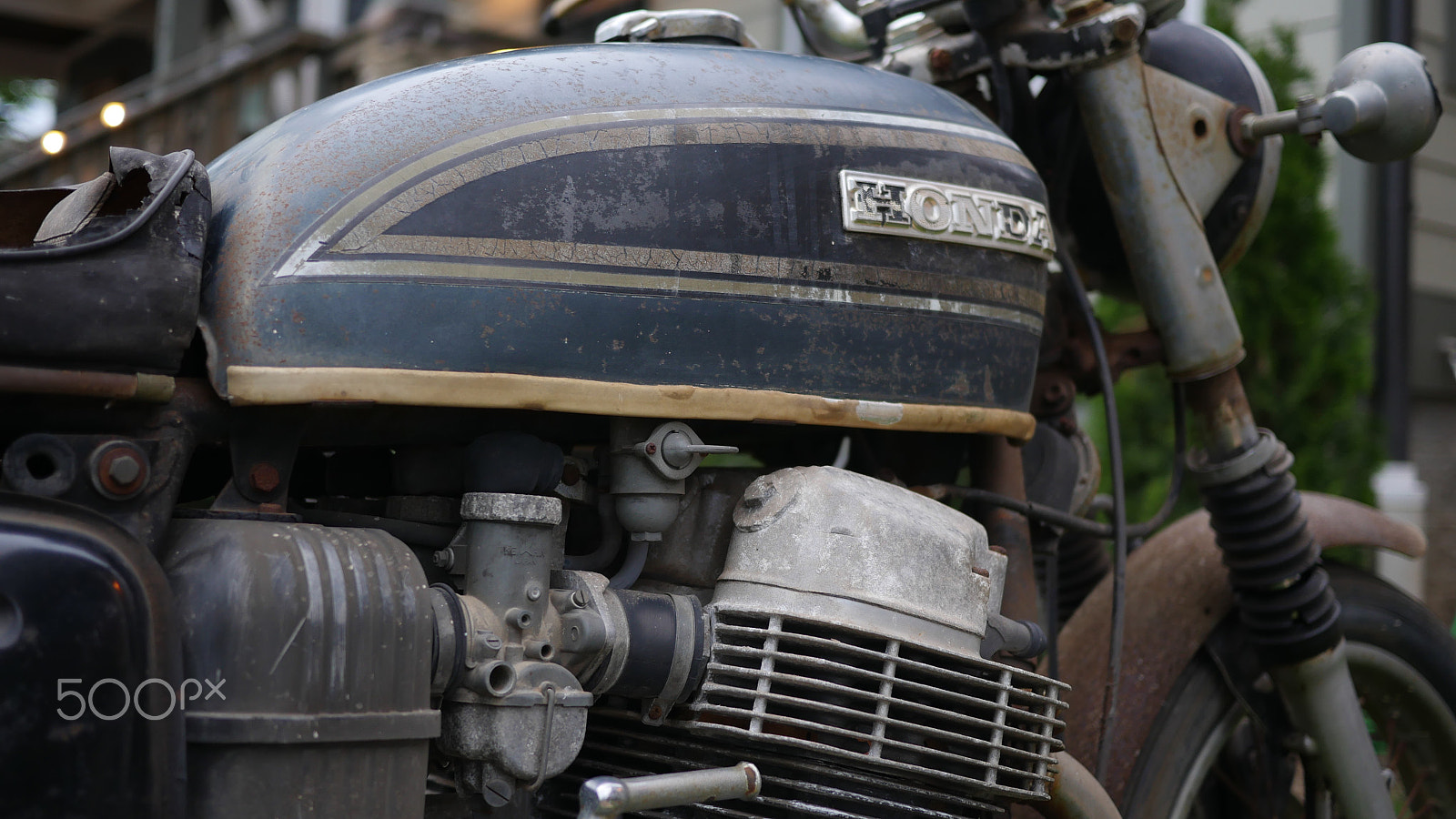 Panasonic Lumix DMC-GH4 + LUMIX G 20/F1.7 II sample photo. Honda cb750 - sonny black photography