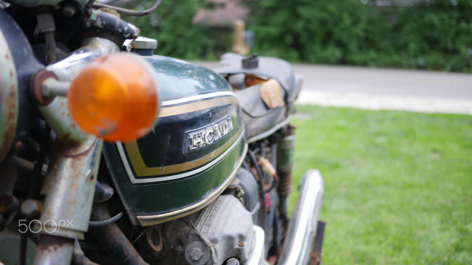 LUMIX G 20/F1.7 II sample photo. Honda cb750 - sonny black photography