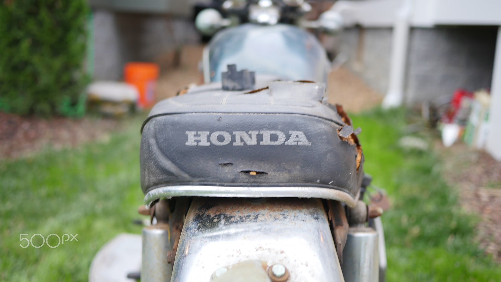 LUMIX G 20/F1.7 II sample photo. Honda cb750 - sonny black photography