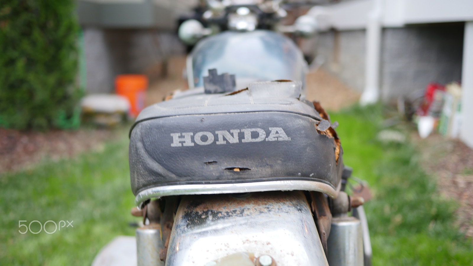 LUMIX G 20/F1.7 II sample photo. Honda cb750 - sonny black photography