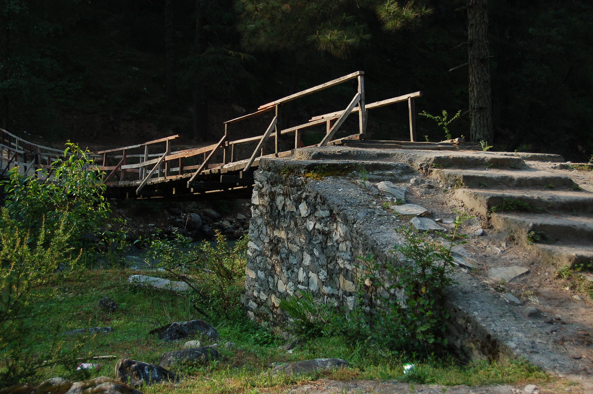 Nikon D50 sample photo. Bridge across parvati river photography