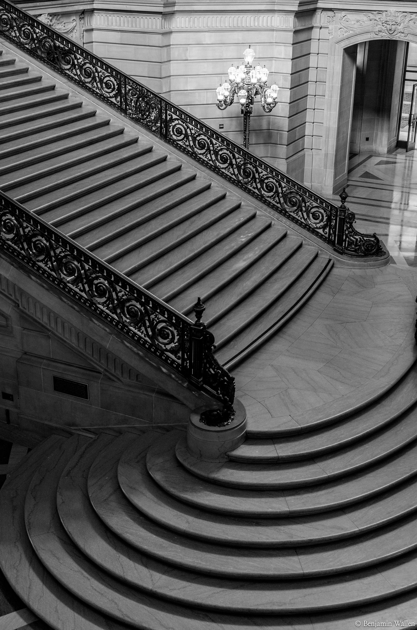Pentax K-5 IIs sample photo. San francisco city hall stairs photography