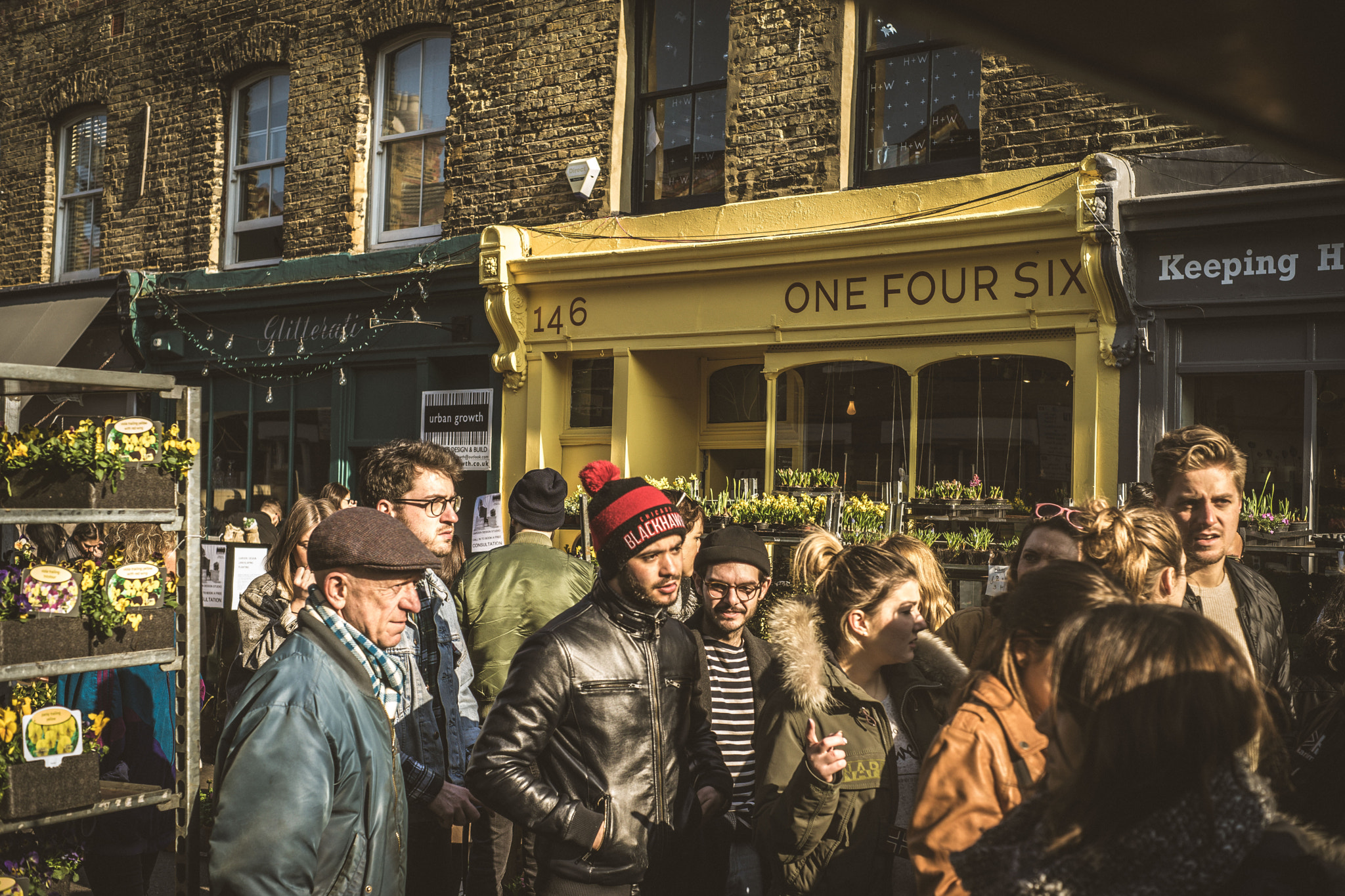 Sony a7 + Minolta AF 50mm F1.7 New sample photo. Columbia road flower market photography