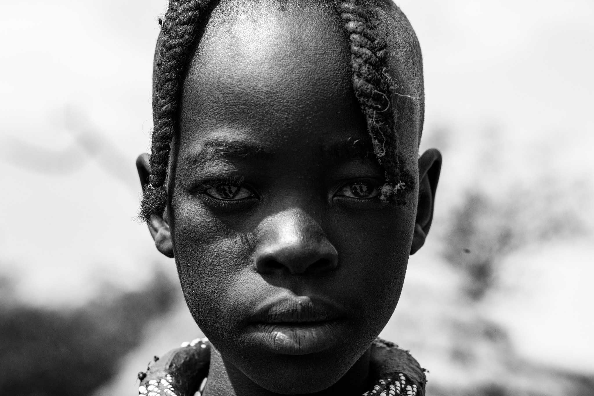 Sigma 70mm F2.8 EX DG Macro sample photo. Himba face photography