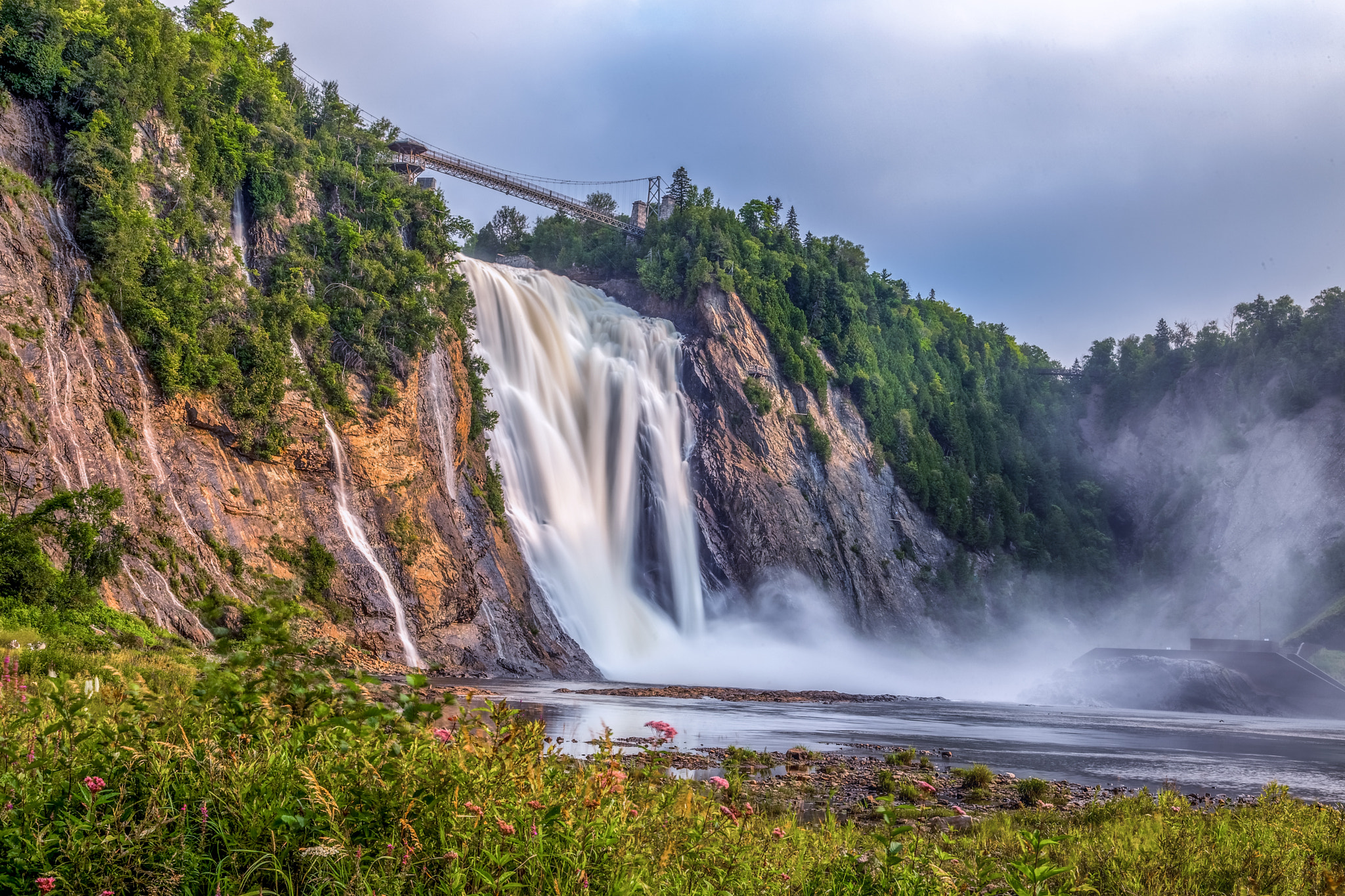 Canon 24.0-105.0 mm sample photo. Montmorency falls photography