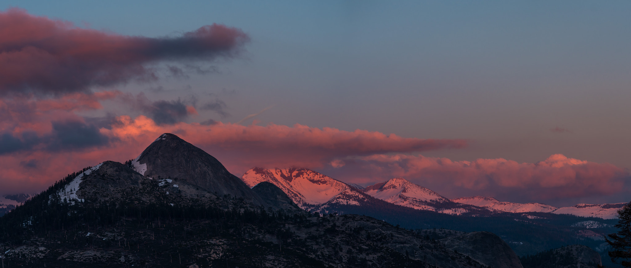 ZEISS Apo Sonnar T* 135mm F2 sample photo. Alpenglow from glacier point photography