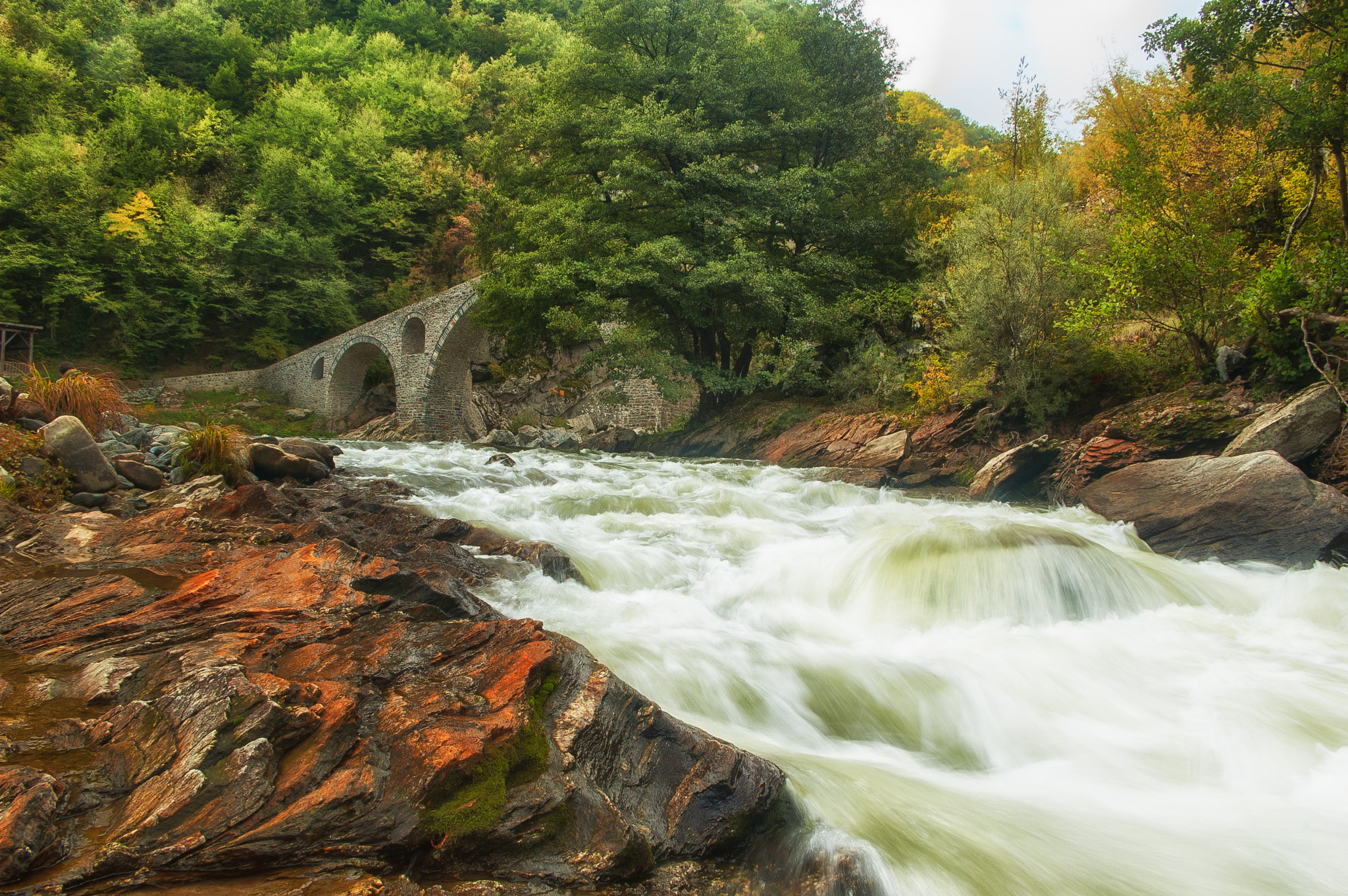 Nikon D70 + Sigma 18-50mm F3.5-5.6 DC sample photo. Devil's bridge and the riwer arda photography