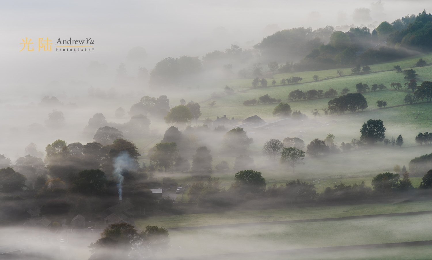 Sony a7R sample photo. Farm in the mist photography