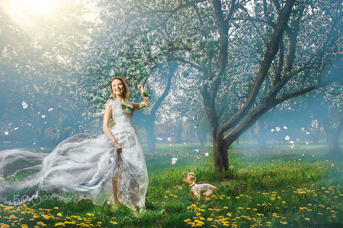 Canon EF 24mm f/1.4L sample photo. In flowering gardens. minsk. belarus. photography