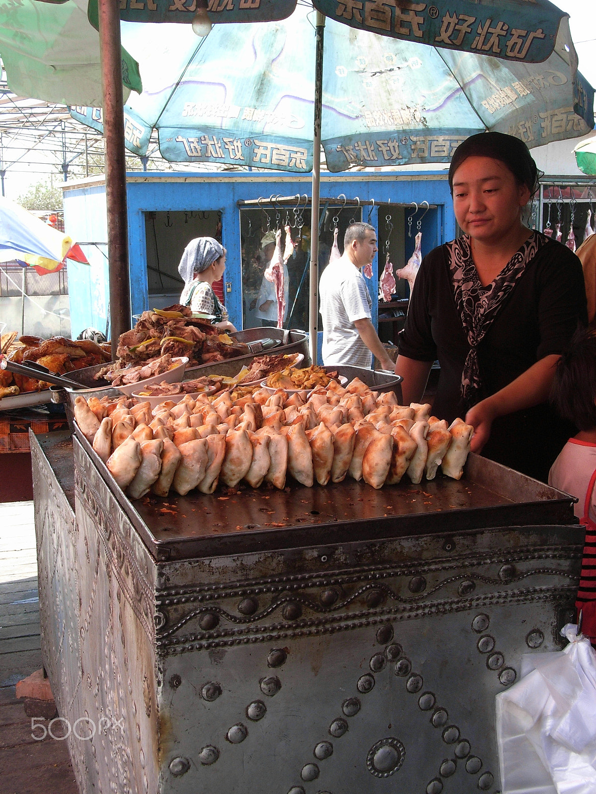Ricoh Caplio R5 sample photo. Street food, kashgar-style photography