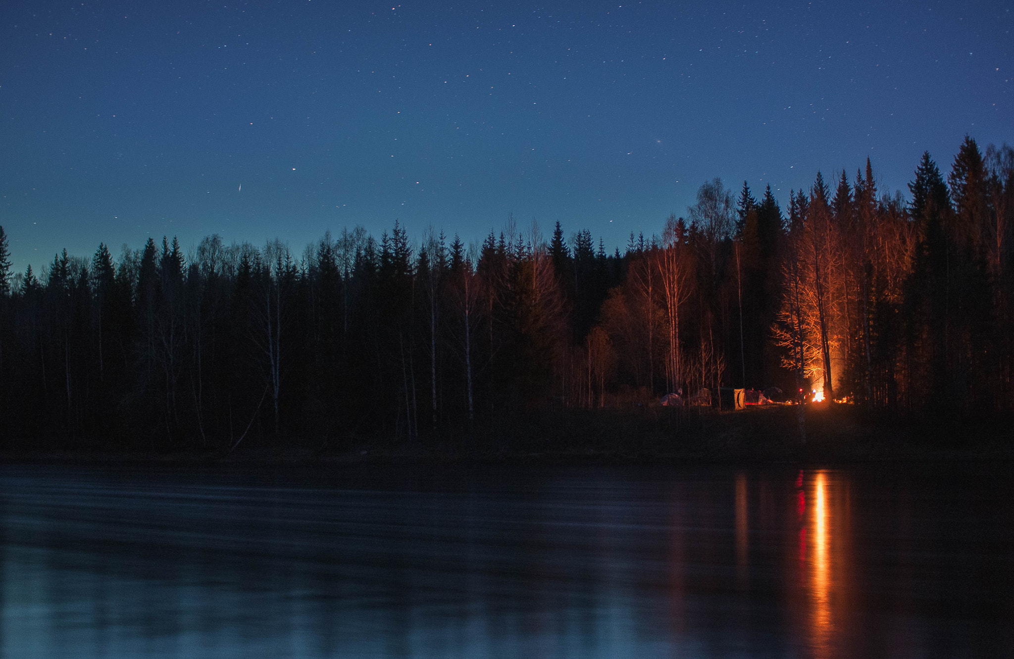 Nikon D300 + Sigma 30mm F1.4 EX DC HSM sample photo. Camp by the river photography