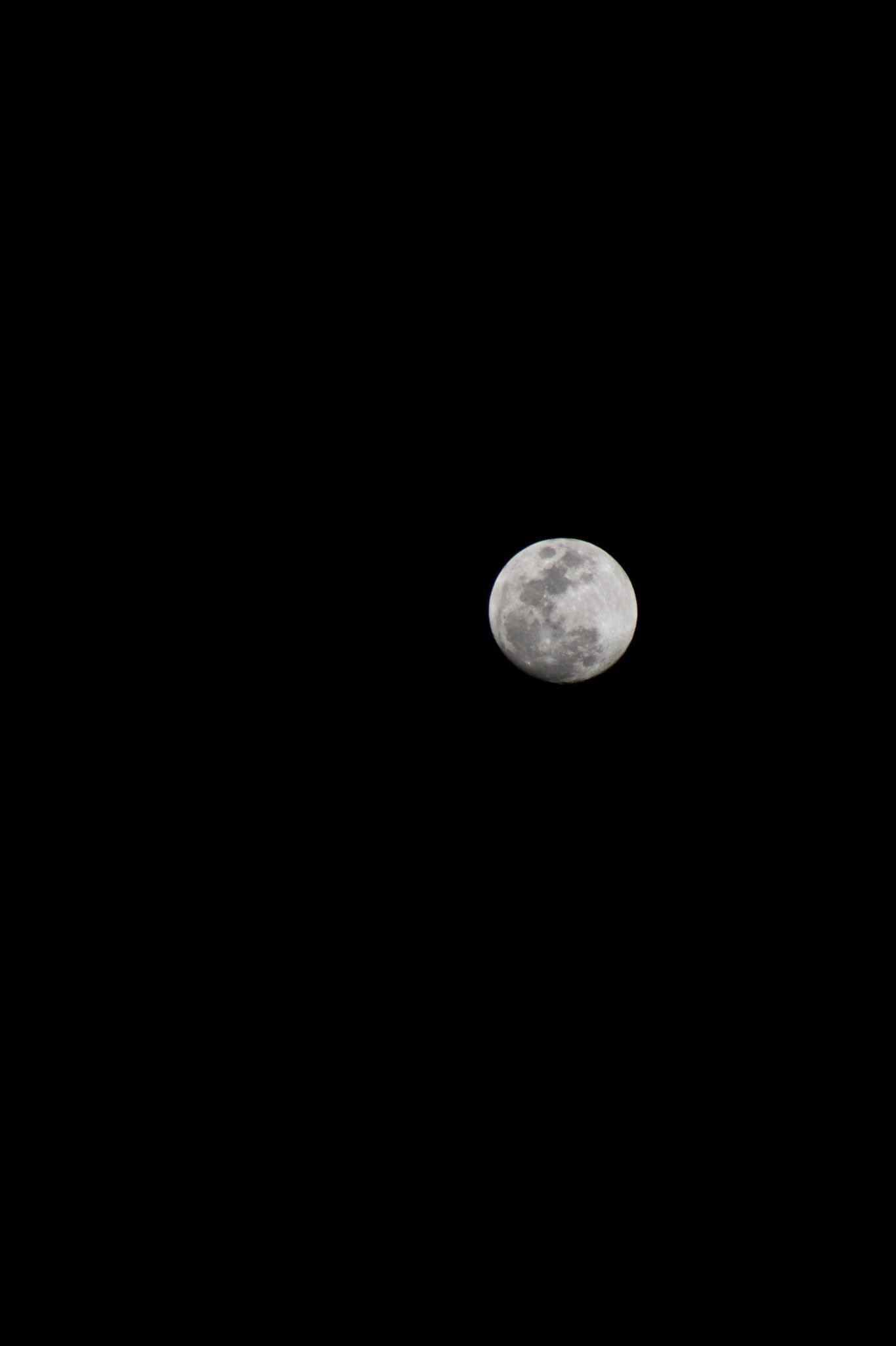 Canon EOS 750D (EOS Rebel T6i / EOS Kiss X8i) + EF75-300mm f/4-5.6 sample photo. The moon photography