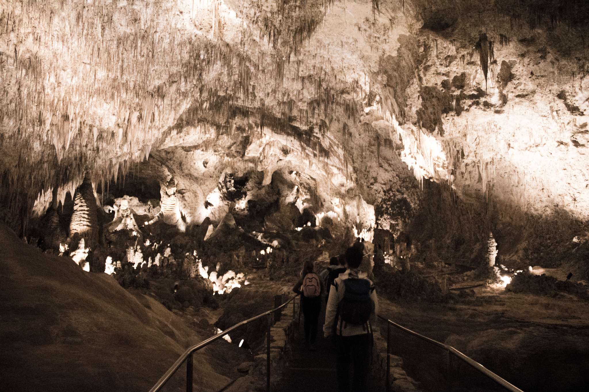 Canon EOS 750D (EOS Rebel T6i / EOS Kiss X8i) sample photo. Carlsbad cavern - deep underground photography