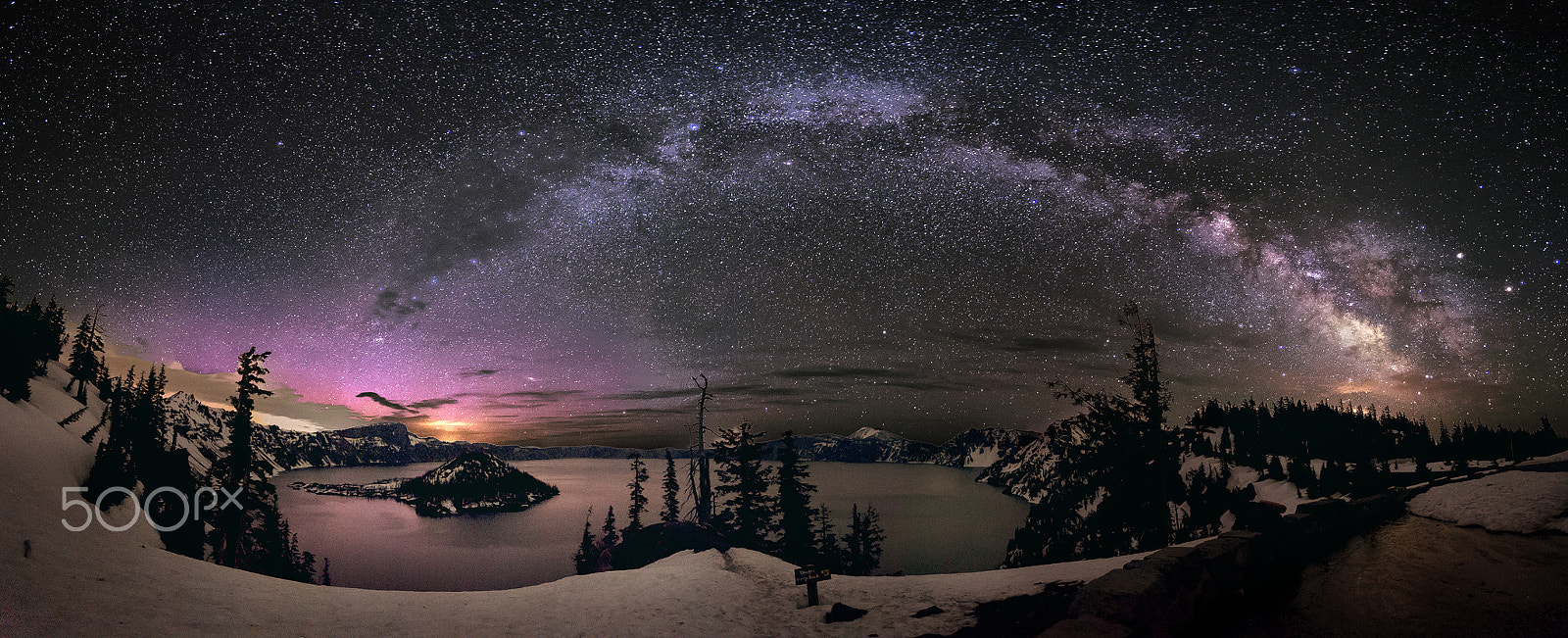 Nikon D4 + Nikon AF Nikkor 14mm F2.8D ED sample photo. Crater lake milkyway photography