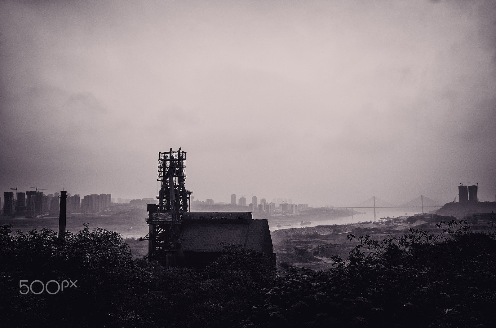 Pentax K-5 IIs sample photo. The steel plant moved out of the city. photography